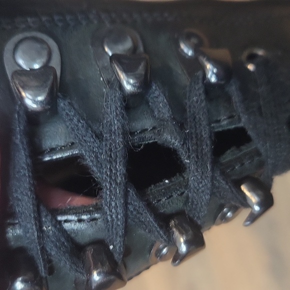 COLE HAAN Nike Air Black Leather Military Boot - O11062 - Picture 12 of 15